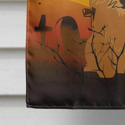 Caroline's Treasures BB4286CHF Halloween Norwich Terrier Canvas House Size Flag, Large, Multicolor