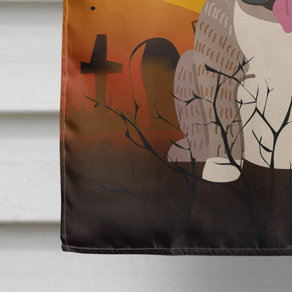 Drapeau de maison en toile Caroline's Treasures BB4392CHF Halloween bouledogue anglais bringé gris, grand, multicolore