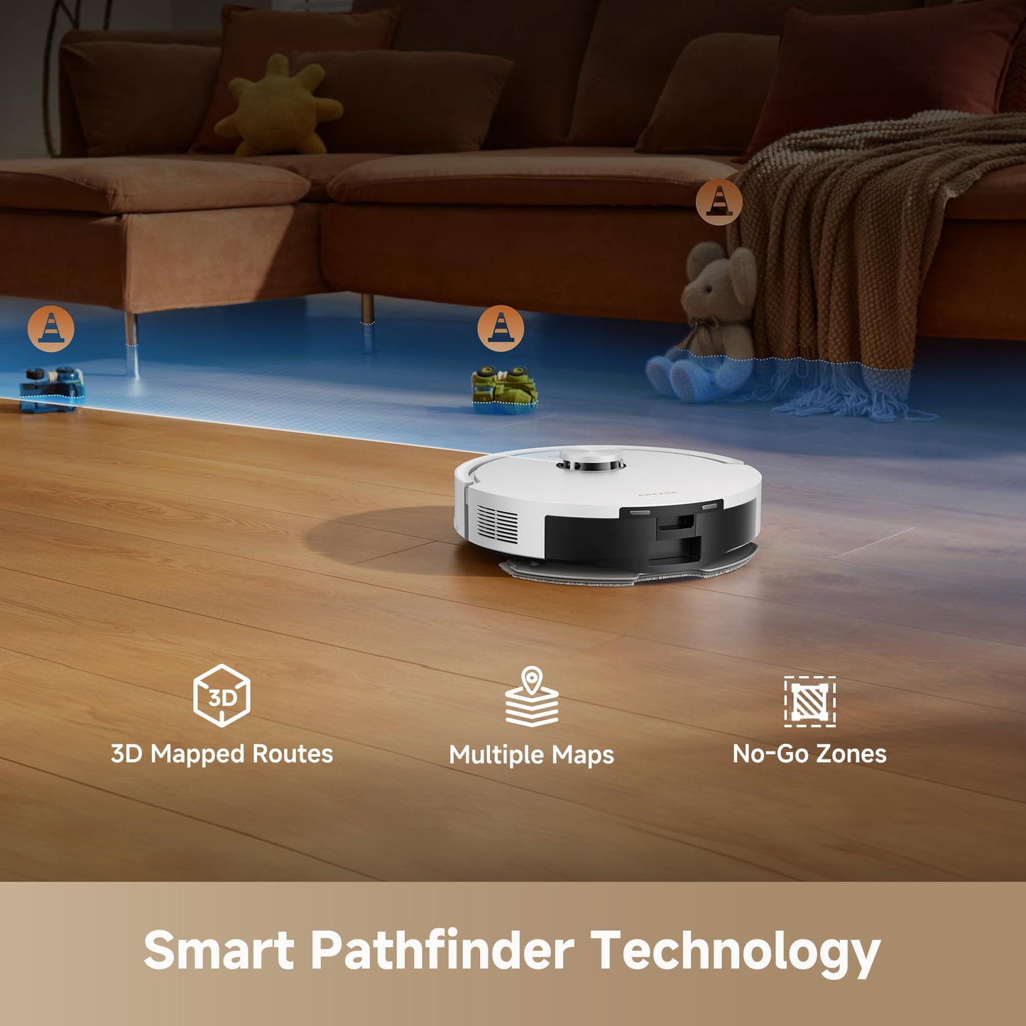 DREAME D20 Air Plus Robot Vacuums and mop, 20,000Pa Suction, Self-Emptying dreame