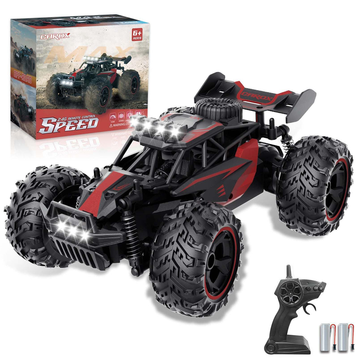 Carox 1:18 RC Car with 2 Batteries 25KM/H Remote Control Car for Kids 🍁 All In One Marketplace Canada
