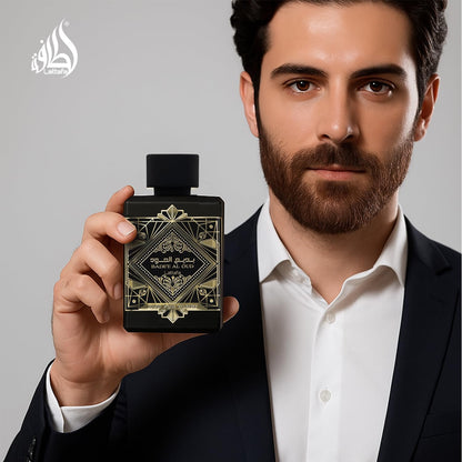 Lattafa Bade'e Al Oud for Glory for Unisex Eau de Parfum Spray, 3.4 Ounce Lattafa