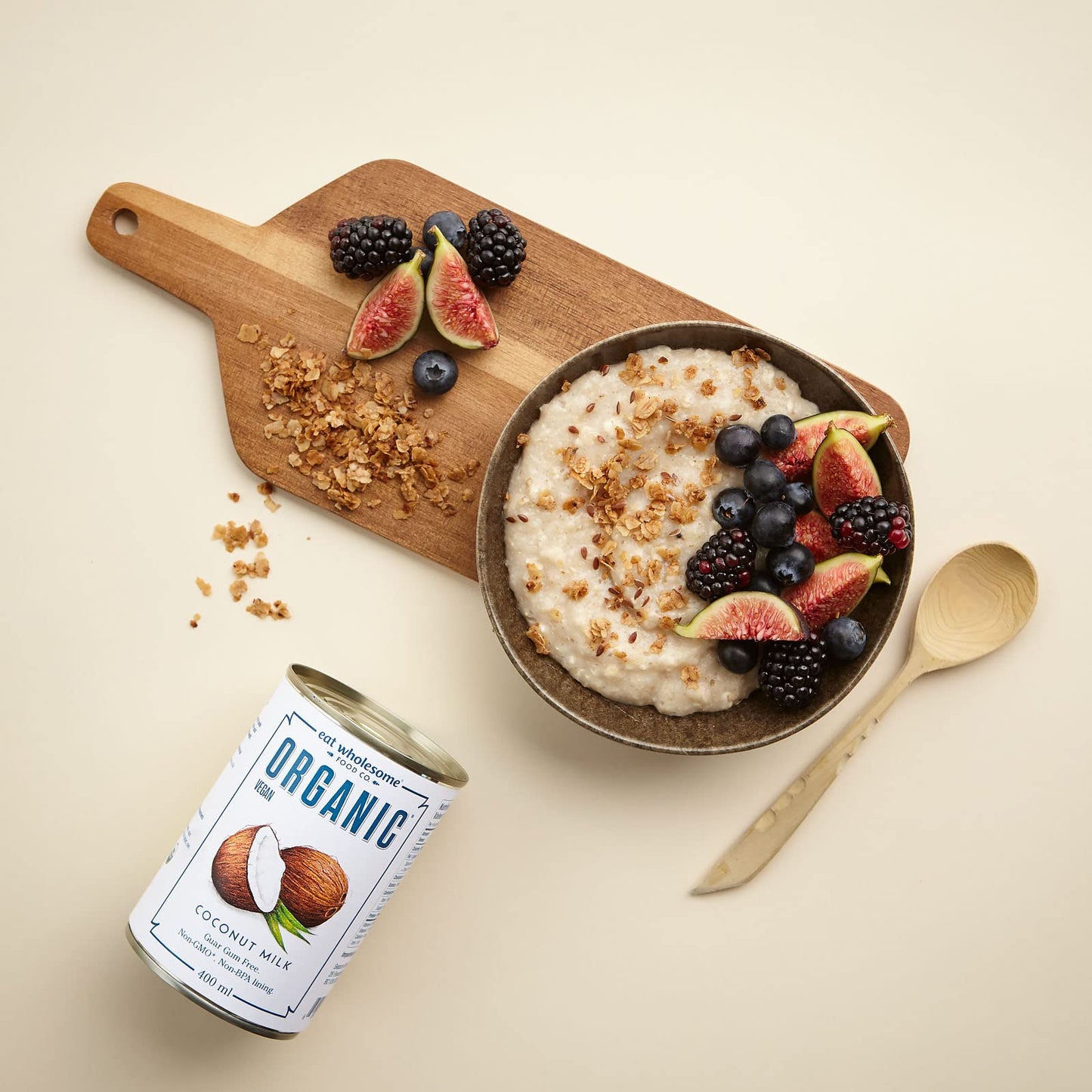 Eat Wholesome Organic Coconut Milk with No Guar Gum, 400 ml (Pack of 6) 🍁 All In One Marketplace Canada