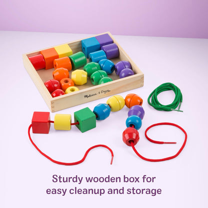 Melissa & Doug Primary Lacing Beads 33-Piece Montessori Toy Set Melissa & Doug