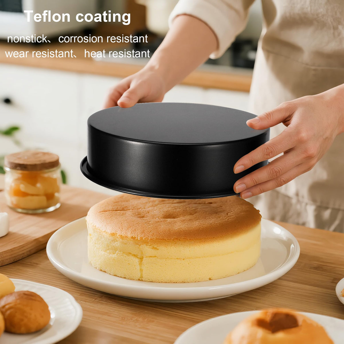 8 Inch Cake Pan, 3PCS Nonstick Baking Pans Set with 100PCS Parchment Paper 🍁 All In One Marketplace Canada
