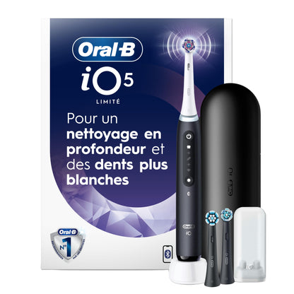 Oral-B iO Series 5 Limited Electric Toothbrush with (3) Brush Head, Rechargeable, Black Oral-B