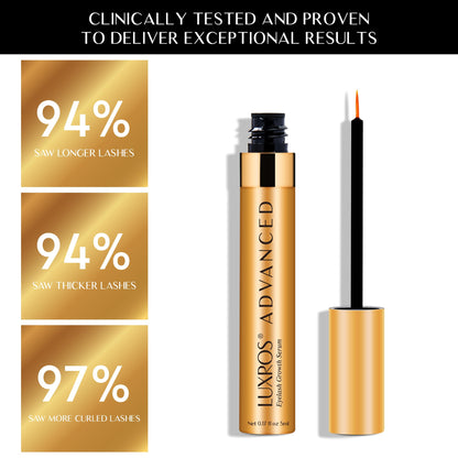 LUXROS Eyelash Serum 5 mL, Eyelash Enhancer Serum for Longer, Thicker Healthier Lashes, Made in USA, 5mL 6 Month Supply - Available at All In One Marketplace Canada