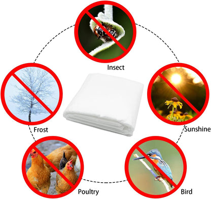 13 x 6.5 Ft Winter Plant Covers Freeze Protection -Warm Rectangle Plant Protection Cover, Frost Cloth Blanket Protecting Fruit Tree Potted Plants from Freezing Animals Eating 🍁 All In One Marketplace Canada