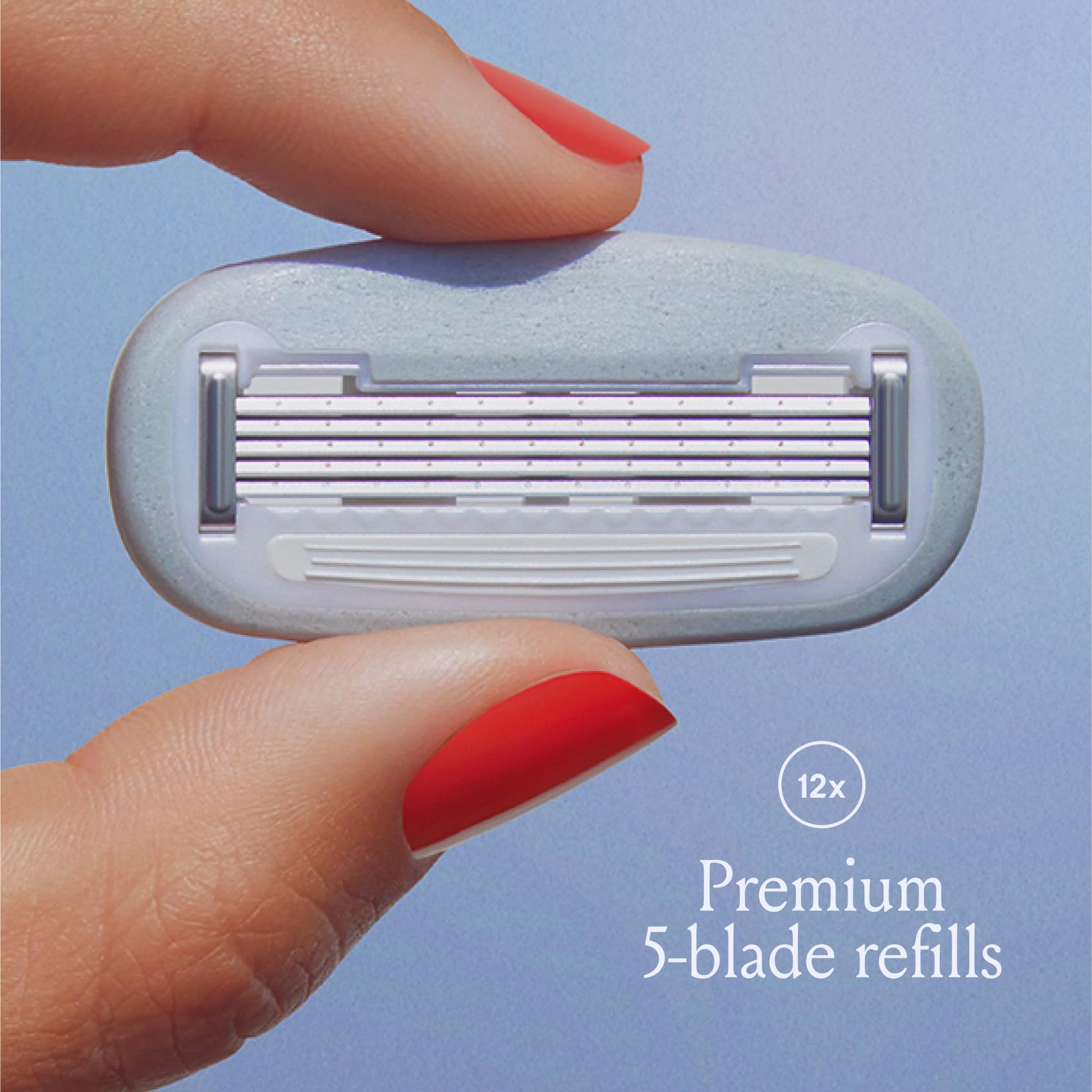 Billie Women’s Razor Refill Blades | 5-Blade Cartridges - 12 count | Replacement Refills for Billie Handle - Available at All In One Marketplace Canada
