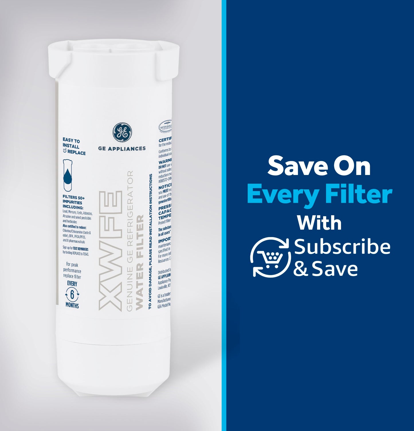GE XWFE Refrigerator Water Filter - WR01F04788 - Available at All In One Marketplace Canada