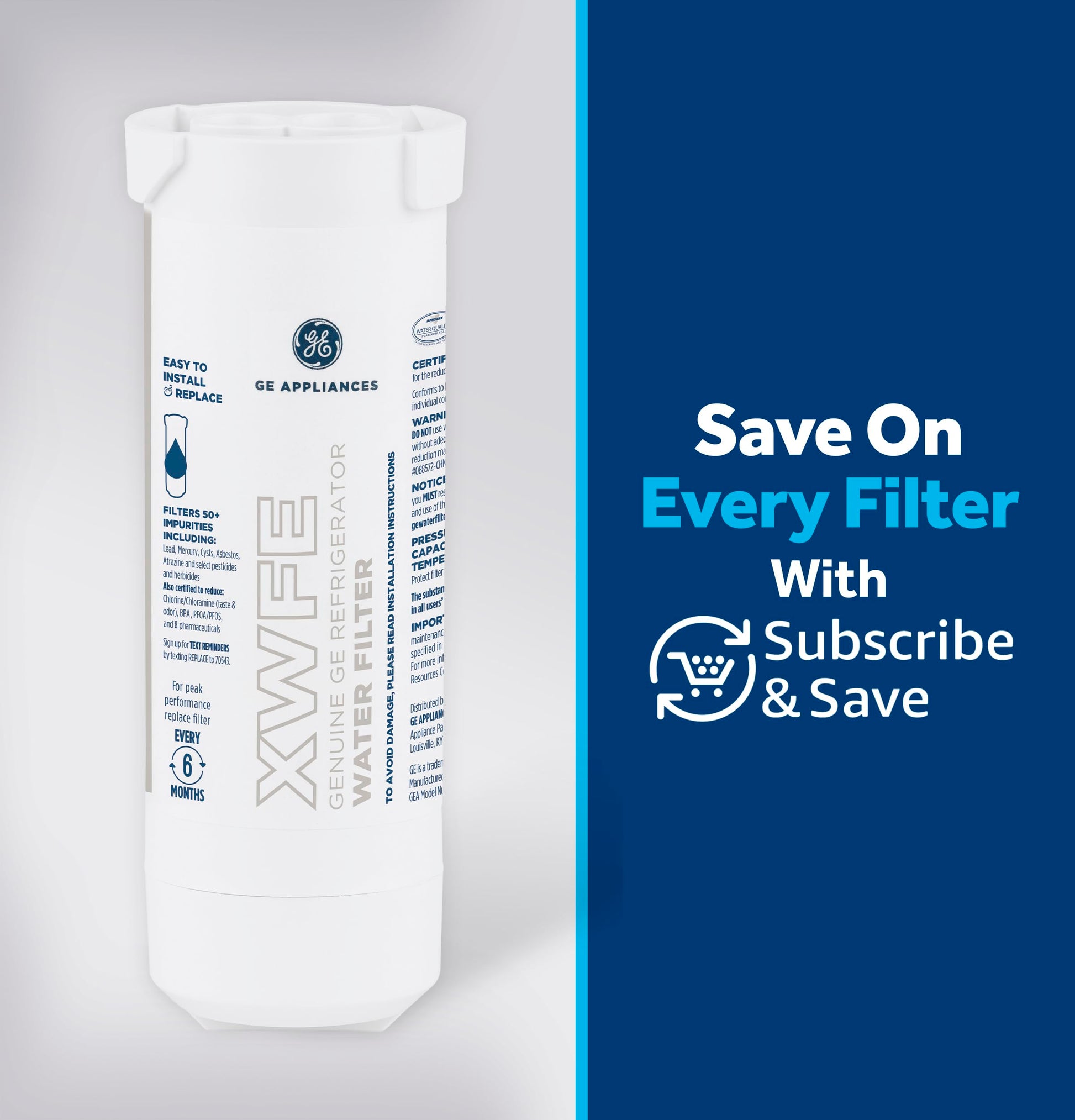 GE XWFE Refrigerator Water Filter - WR01F04788 - Available at All In One Marketplace Canada