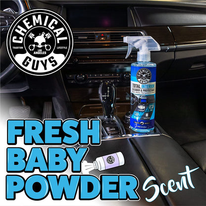 Nettoyant et protecteur intérieur complet Chemical Guys, sans danger pour les voitures, camions, VUS, motos, VR et plus, 473 ml (Paquet de 2), parfum frais