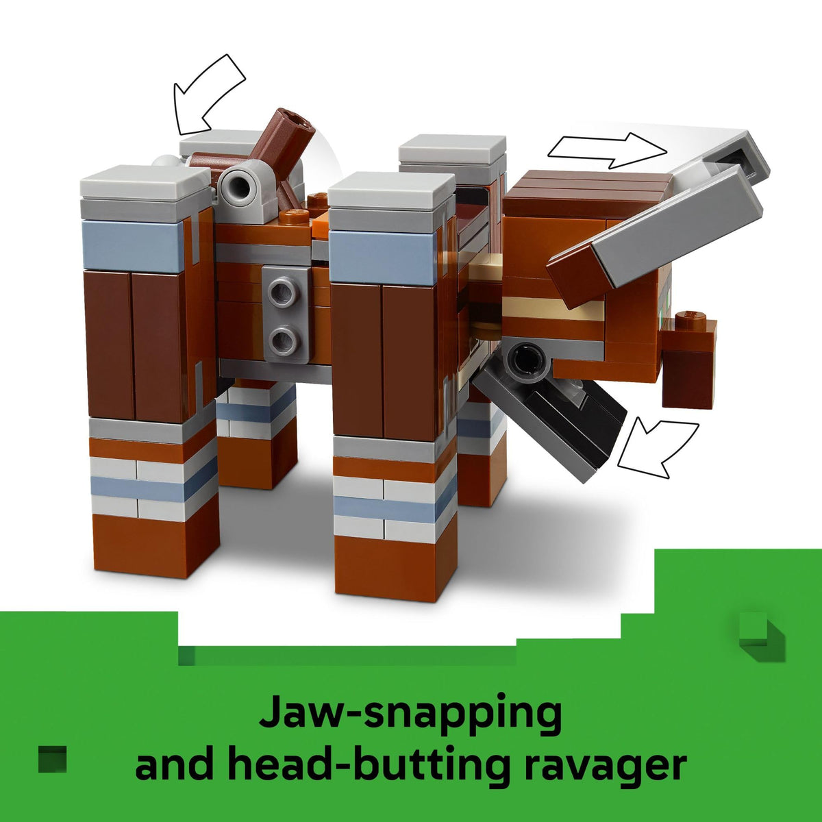 LEGO Minecraft The Pillager Outpost and Ravager Building Toy - Video Game Building Blocks for Kids, Boys & Girls, Ages 9+ - Includes Space Sentinel & 3 Minifigures - Gift Idea for Gamers - 21278