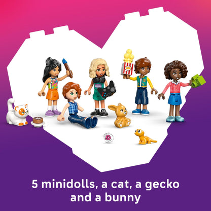 LEGO Friends Heartlake City Friends Club House Building Toy for Girls & Boys - Pretend Play Set for Kids, Ages 8+ - W/5 Minidolls, 3 Toy Animals, & Accessories - Gift Idea for Birthdays - 42689 🍁 All In One Marketplace Canada