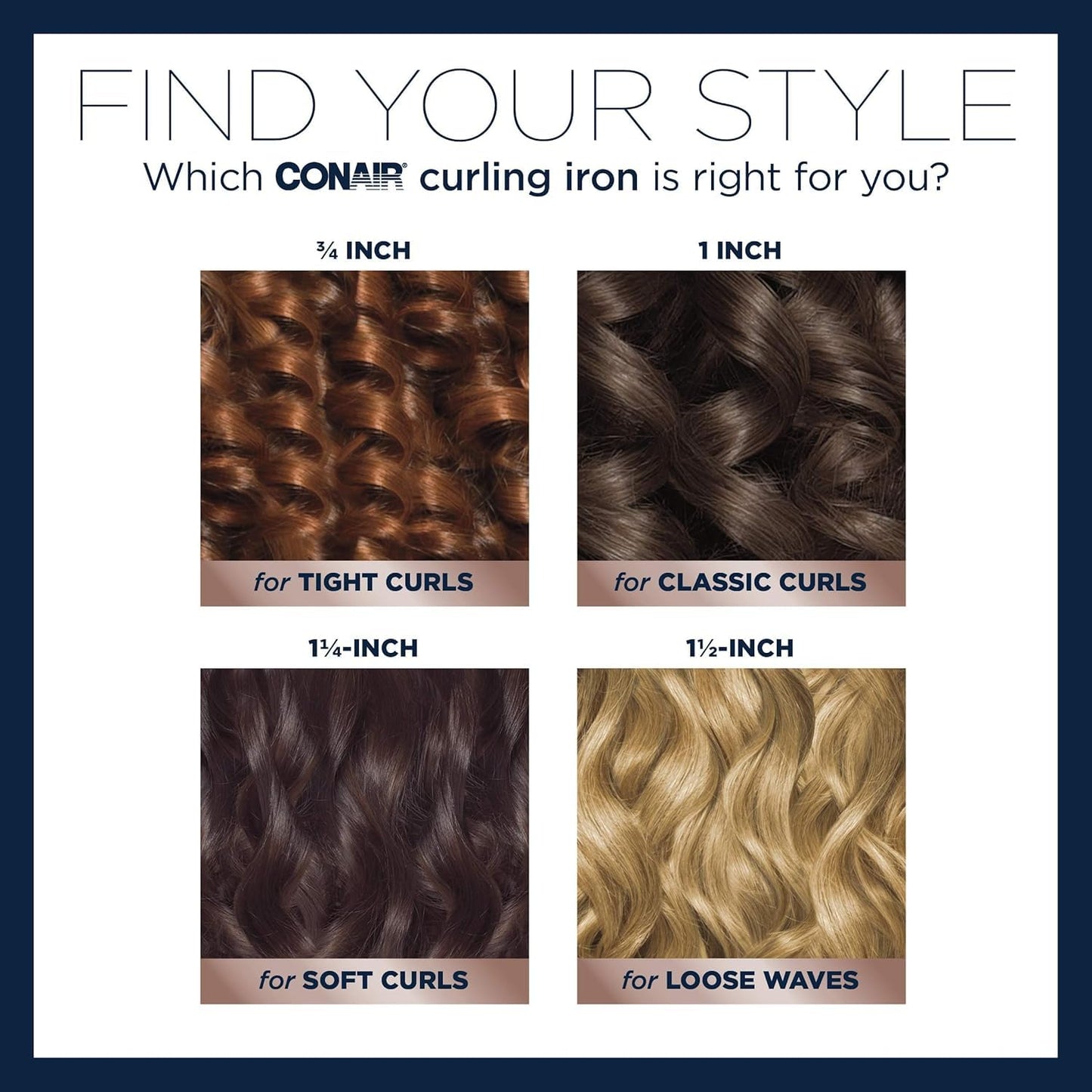 Conair Double Ceramic 1 1/2-Inch Curling Iron, 1 ½ inch barrel produces soft waves – for use on medium and long hair, Hair curler