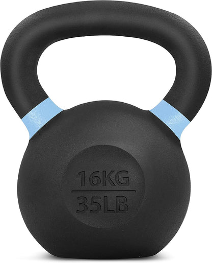 Yes4All Powder Coated Kettlebell Weights with Wide Handles & Flat Bottoms – 16kg/35lbs Cast Iron Kettlebells for Strength, Conditioning & Cross-Training 🍁 All In One Marketplace Canada