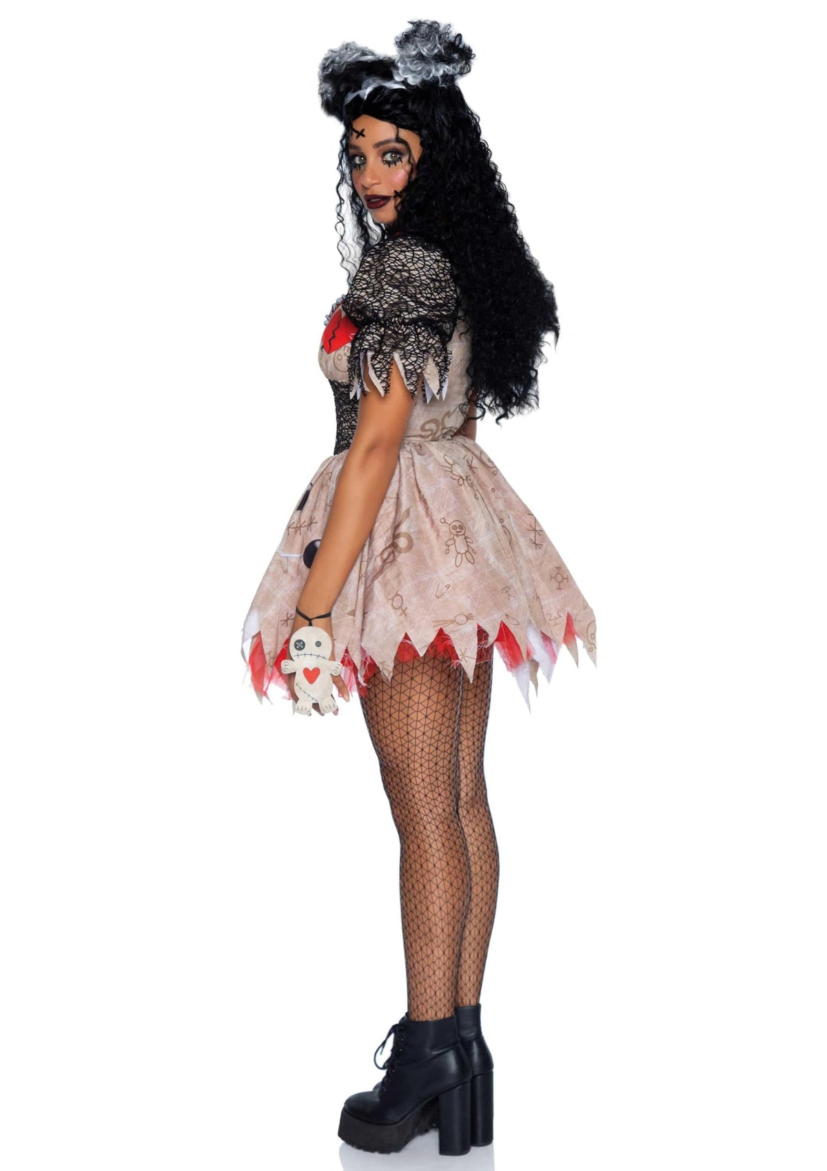 Costume d'Halloween pour femme Poupée vaudou mortelle de Leg Avenue, multicolore, petit/moyen