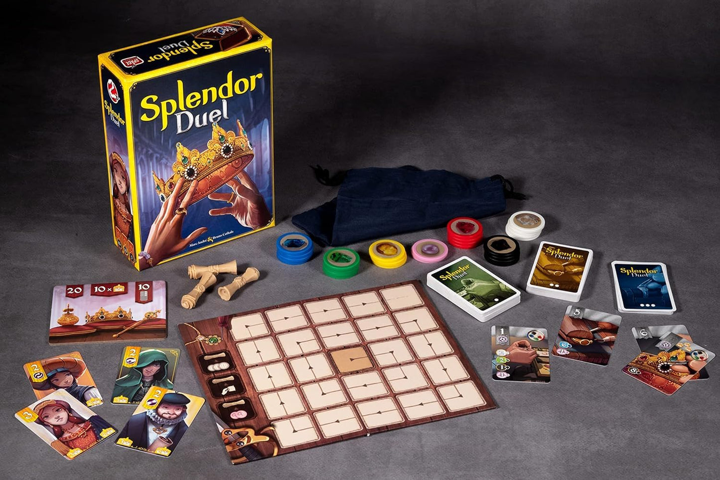 Splendor - Duel (Bilingual French/English Version) - A Game by Asmodee Space Cowboys