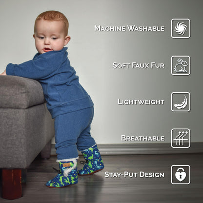 Jan & Jul Stay-Put Winter Baby Booties (Black, M) 🍁 All In One Marketplace Canada