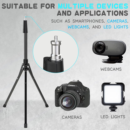UBeesize 92’’ Cell Phone Tripod Stand with 16.5’’ Gooseneck and Remote, Overhead Tripod with Adjustable 360°Ball Head & Phone Holder for iPhone 14 Pro Max/Plus/13/12/11, Android Cell Phone 🍁 All In One Marketplace Canada