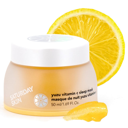 Saturday Skin Yuzu Vitamin C Sleep Overnight Face Mask Korean Skin Care Retinol Niacinamide Brightening Overnight Mask, Vegan Smooth Skin & Reduce Wrinkles, Ideal for All Skin Types - Available at All In One Marketplace Canada