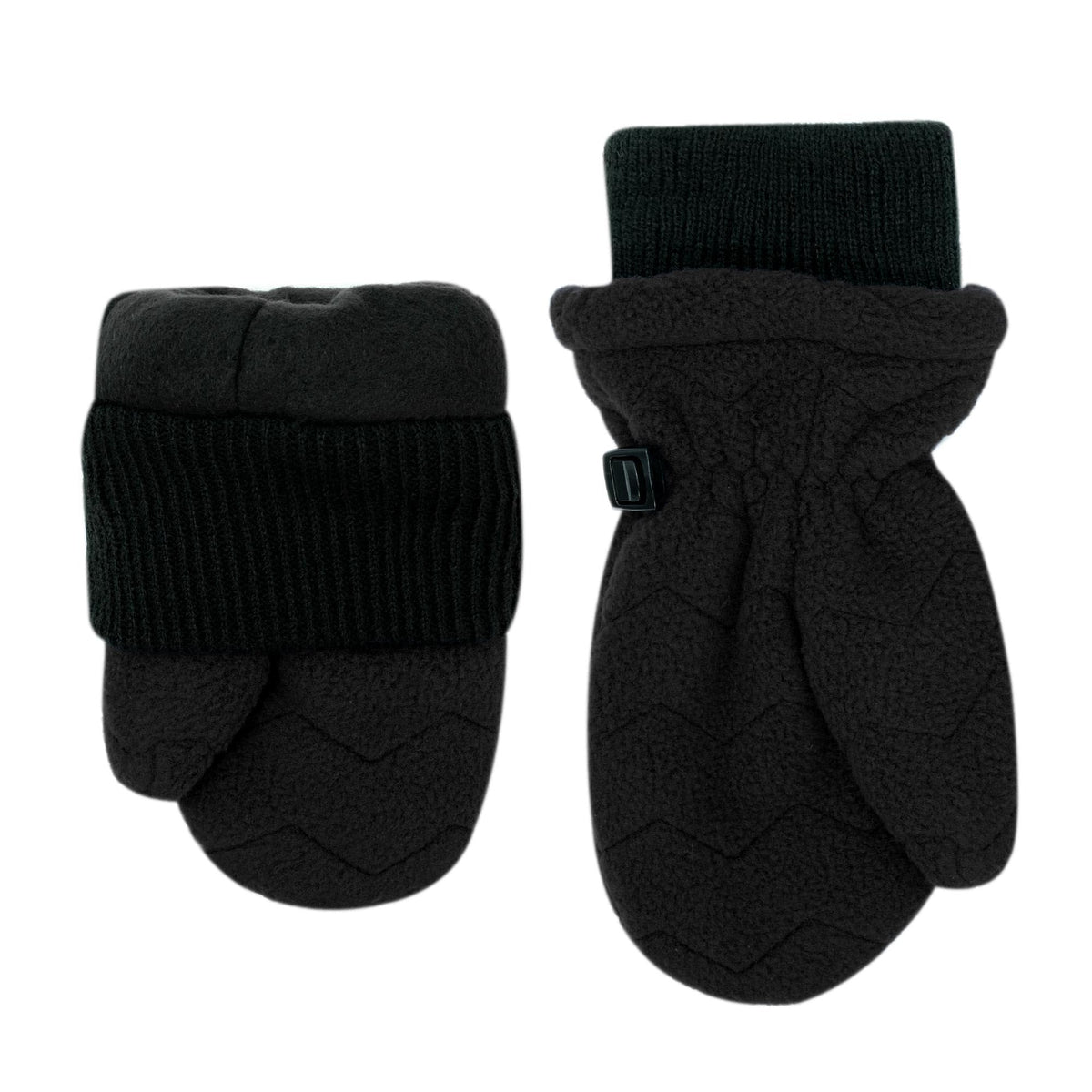 Jan & Jul Fleece Winter Mittens for Toddlers (Black, L) 🍁 All In One Marketplace Canada