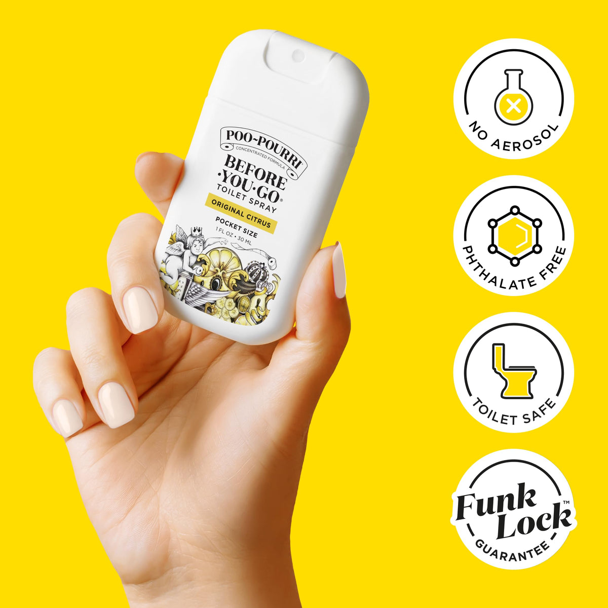 Poo~Pourri Spring On-The-Go Before-You-Go Toilet Spray 30ml Travel Essentials Variety 3 Pack - Bathroom Odor Removers - Travel Size Toiletries - Plant Based Ingredients - Freshener Spray