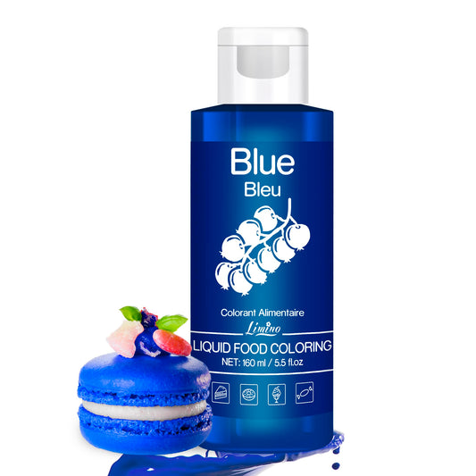 Food Coloring - Vivid Food Coloring for Baking, Cake Decorating, Cookie, Fondant, Macaron - Liquid Tasteless Food Color Dye for Airbrush, DIY Soap Making and Crafts for Adult Hobby - 6 fl.oz / 160ml (Blue) 🍁 All In One Marketplace Canada