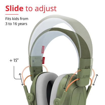Alpine Muffy - Noise Cancelling Headphones for Kids - CE & ANSI Certified - Earmuffs for Autism - Kids Ear Protection for Sensory & Concentration Aid - Green 🍁 All In One Marketplace Canada
