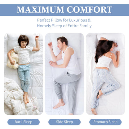SHERWOOD Hotel Collection Soft Down Alternative Bed Pillows (Queen) - Available at All In One Marketplace Canada