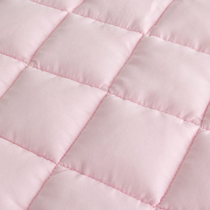 Toddler Nap Mat with Removable Pillow and Fleece Minky Blanket, Winter Sleeping Bag Soft Perfect for Preschool, Daycare, Travel Sleeping Bag Girls/Boys, Designed to Fit on a Standard Cot, Pink Star 🍁 All In One Marketplace Canada