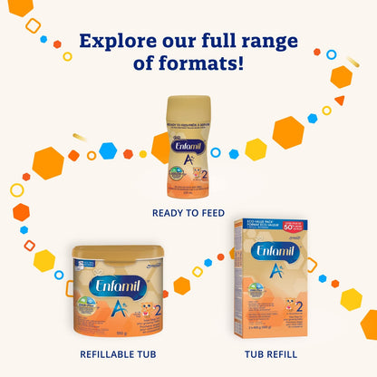 Enfamil A+2 Infant Formula Powder Refill, DHA Brain Support, 6-18 Months, 992g