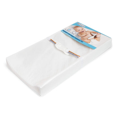 Graco Premium Contoured Changing Pad – GREENGUARD Gold Certified, Water-Resistant, Ultra-Soft Buckle Cover, Contoured Baby Changing Pad, Fits Most Standard-Size Changing Toppers, Non-Skid Bottom 🍁 All In One Marketplace Canada