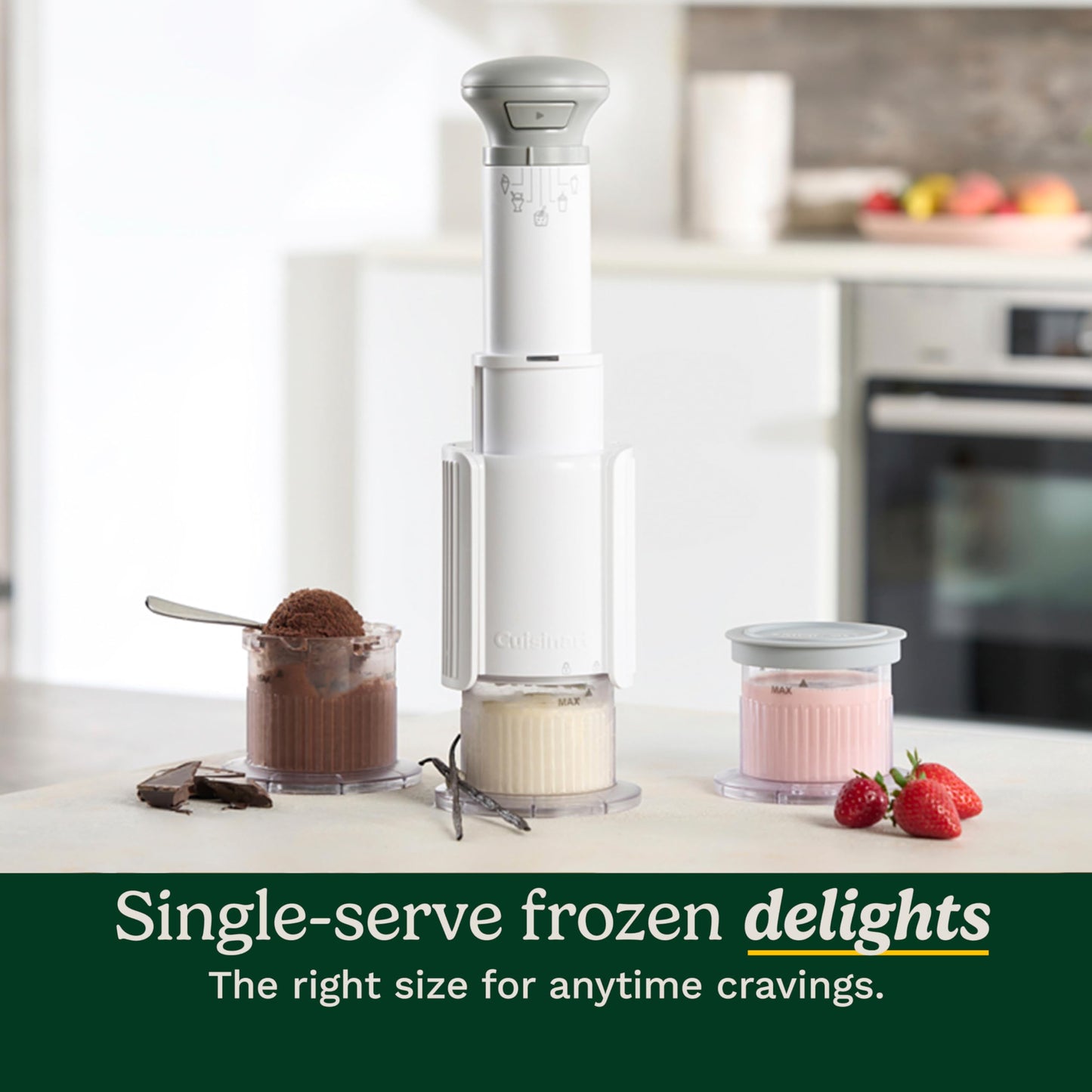 Cuisinart Ice Cream Maker, 5-in-1, 3 Half-Pint Mixing Cups Cuisinart