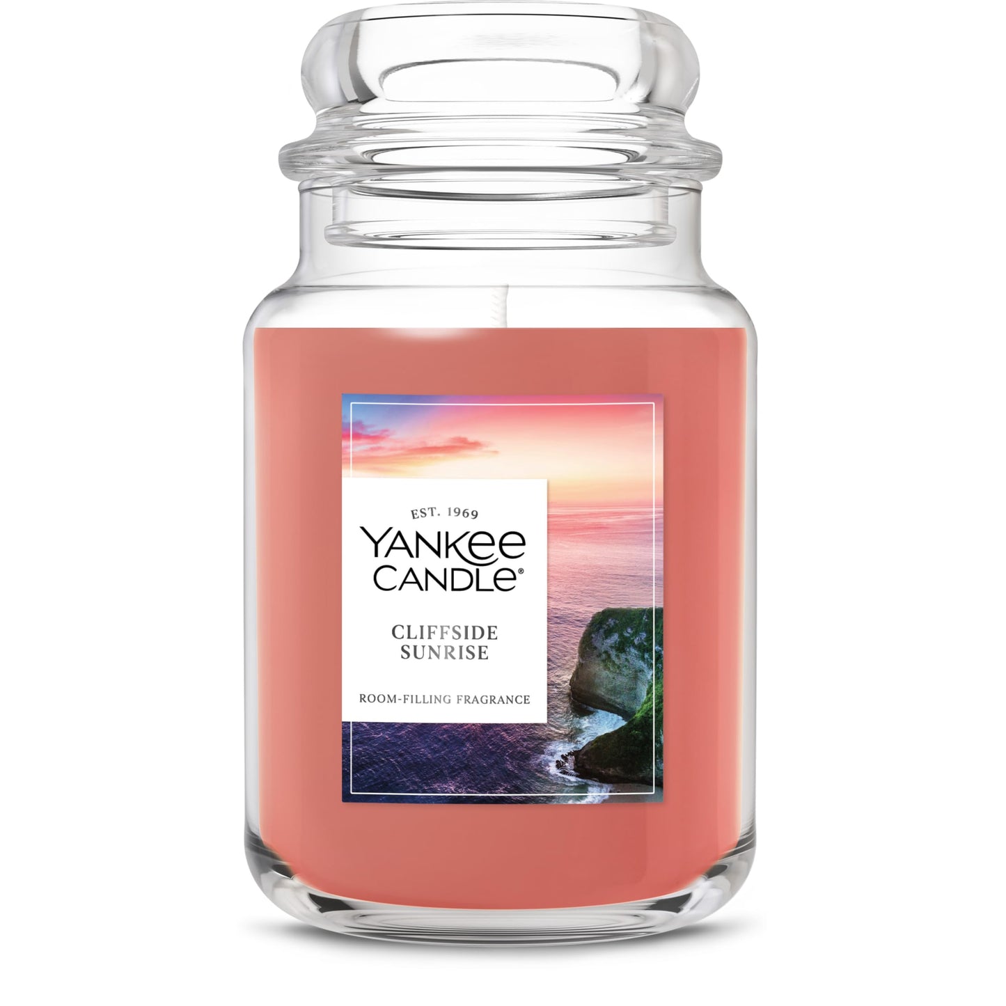 Yankee Candle Large Jar Scented Candle with up to 150 Hour Burn Time, Premium Plant Wax Blend for Cleaner Consistent Burn and Room Filling Fragrance, 22 oz, Cliffside Sunrise 🍁 All In One Marketplace Canada