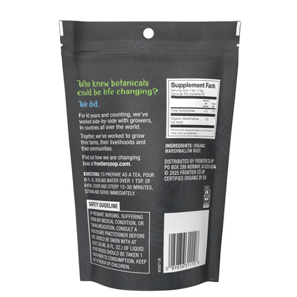 Frontier Co-op Organic Marshmallow Root - Cut & Sifted Herb for Tea, Powder & More - 3.81 oz