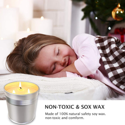 Topsics 40 OZ Citronella Candles Outdoor Indoor 2 x 20 oz, Large Citronella Candles Outdoor for Patio/Home/Garden, 3 Wicks Citronella Candles 100% Natural Soy Wax Candles(2 Pack) - Available at All In One Marketplace Canada
