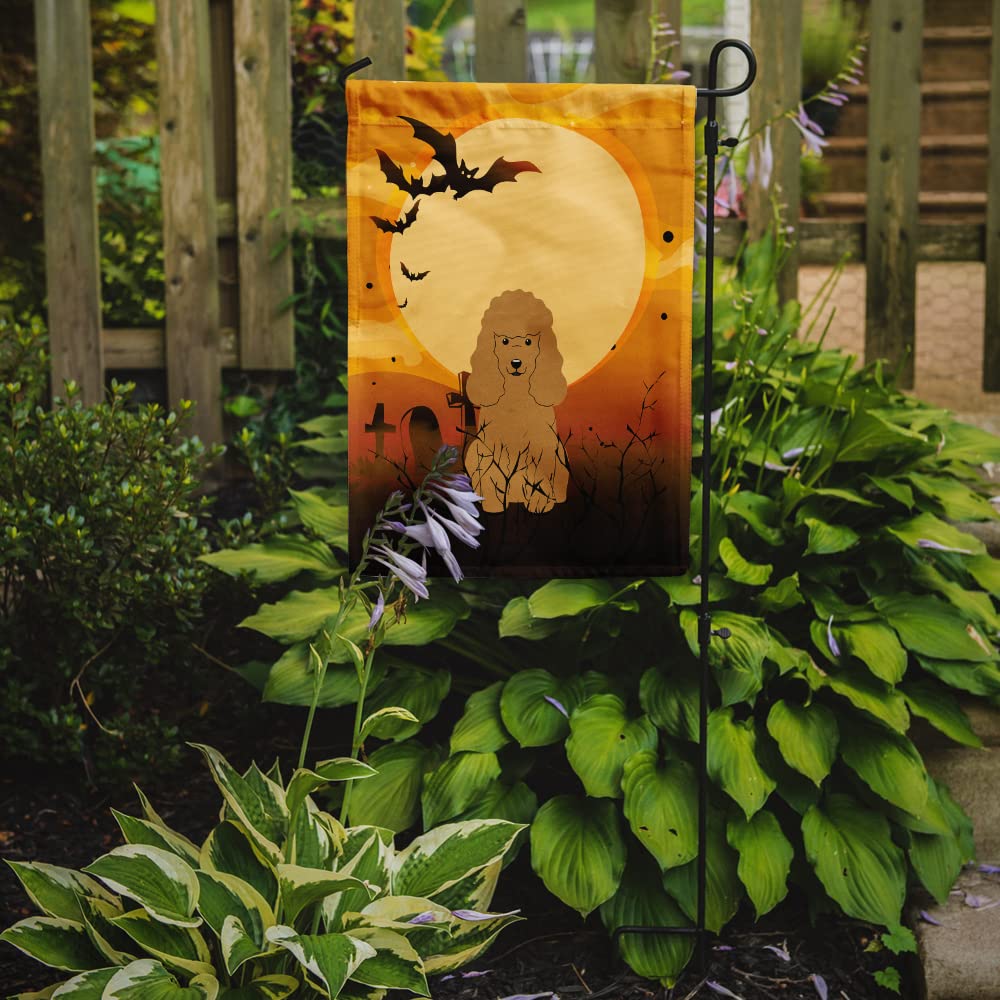 Drapeau de jardin Caroline's Treasures BB4335GF Halloween Caniche Fauve, Petit, Multicolore