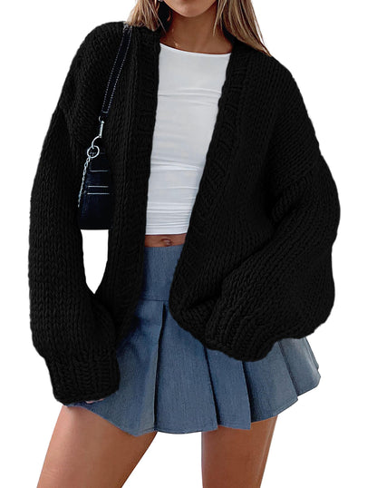 PRETTYGARDEN Cardigan Sweaters for Women Trendy Fall Fashion Black,M 🍁 All In One Marketplace Canada