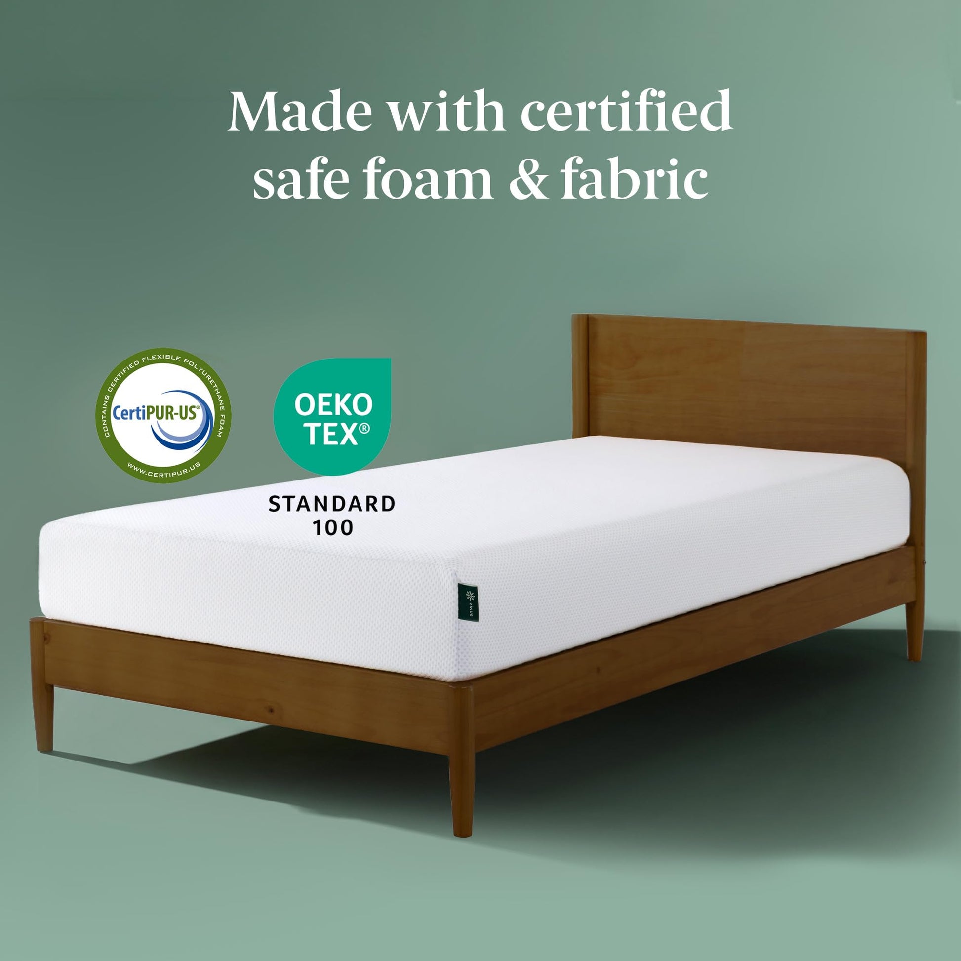 Zinus Twin Mattress - 6 Inch Green Tea Cooling Gel Memory Foam Mattress, Pressure Relief, for Cool Sleep, CertiPUR-US Certified Foam, Mattress in a Box, 10-Year Warranty, Twin Size