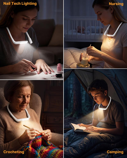 EastPin Neck Light, Rechargeable Book Light for Reading, Bright Dual Lamps 🍁 All In One Marketplace Canada