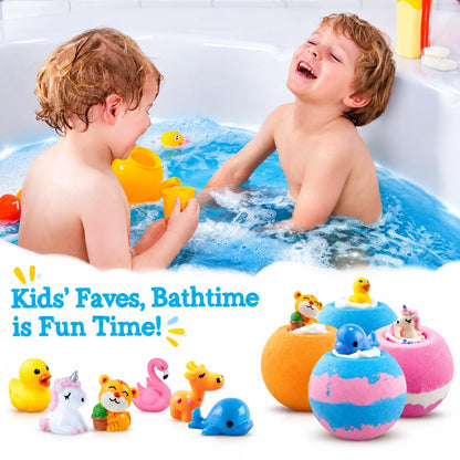 Aofmee Bath Bombs for Kids, Handmade Natural Bath Bombs with Surprise Inside, Shea Cocoa Butter Moisturize, Spa Fizzies Bath Bomb Kit, Birthday Christmas Holiday Gifts for Women, Girls, Boys 🍁 All In One Marketplace Canada