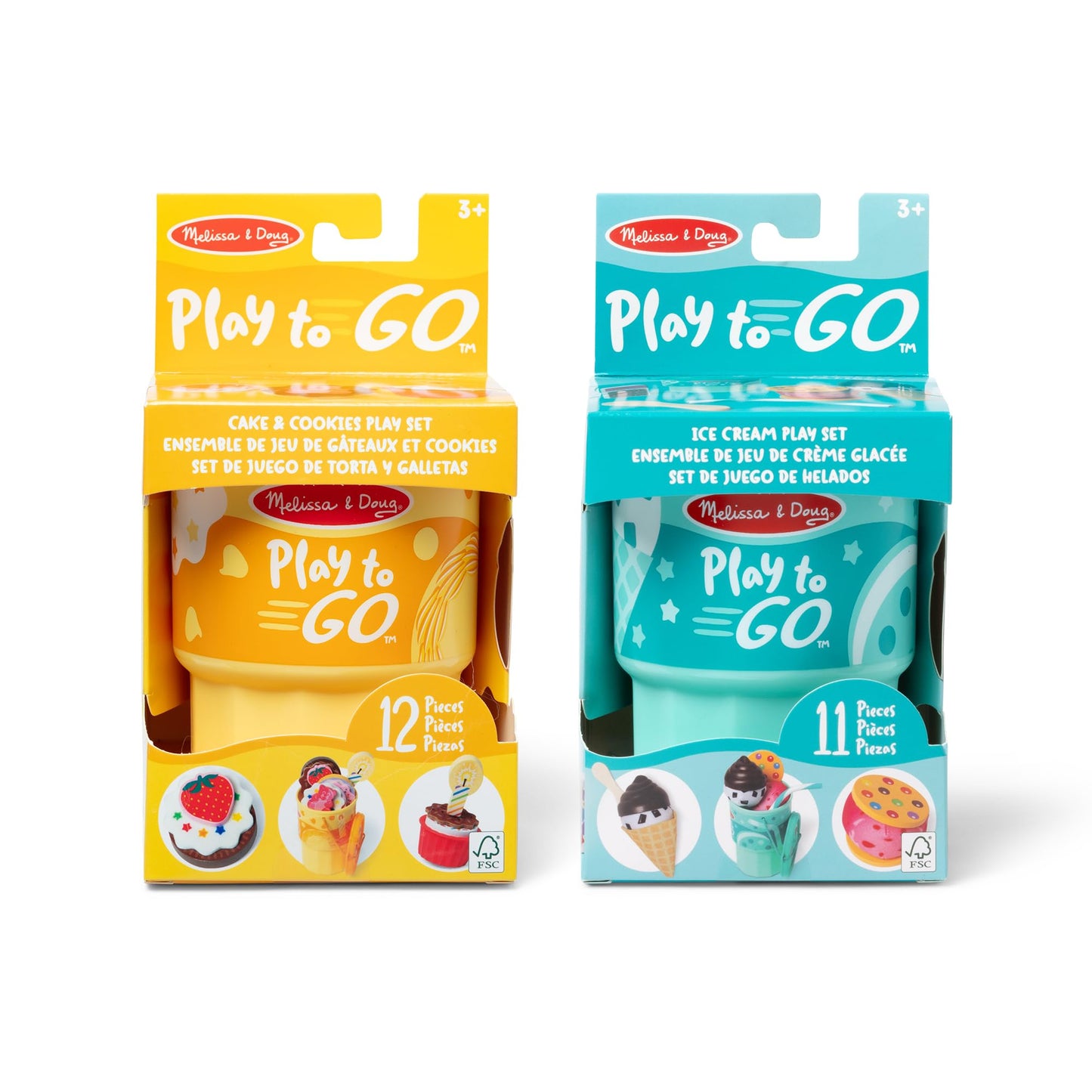 Melissa & Doug Play to Go Food Cups 2-Pack Toy Bundle Melissa & Doug