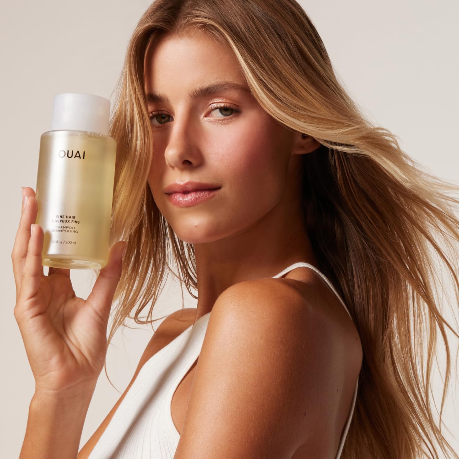 OUAI Fine Hair Shampoo - Biotin Thickening Shampoo for Flat, Thin Hair - Volumizing & Strengthening Keratin & Chia Seed Oil for Women & Men - Lightweight, Color-Safe, Sulfate Free, 10 Oz - Available at All In One Marketplace Canada