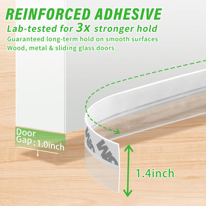 Door Weather Stripping Door Seal, 1.4in Silicone Seal Strip 🍁 All In One Marketplace Canada