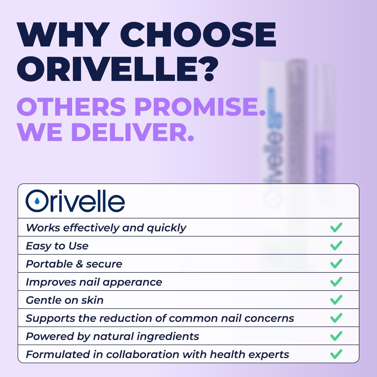 Orivelle Toenail Care Pen - Extra Strength Toe Nail Remedy - Professional Nail Solution for Fingernail with Tea Tree Oil (Pack of 4)