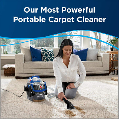 BISSELL Spotclean Professional Portable Carpet And Upholstery Deep Cleaner With Full-Sized 5.9 Amp, 5Ft Hose With 3" Tough Stain Brush, 3-In-1 Stair And Hydro-Rinse Self-Cleaning Tools, 2891B 🍁 All In One Marketplace Canada