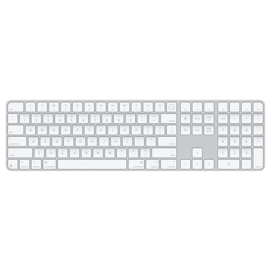 Apple Magic Keyboard avec Touch ID et pavé numérique pour modèles Mac avec puce Apple – Anglais (États-Unis) – Touches blanches