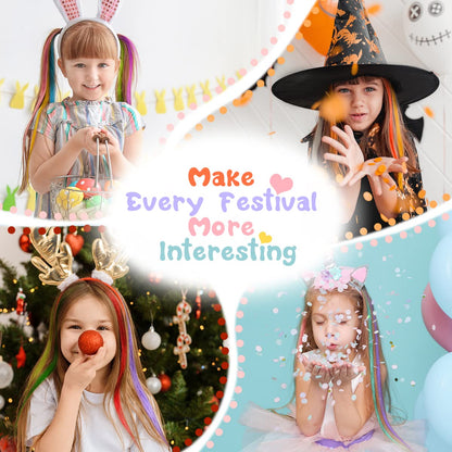 Dreamlover Coloured Hair Extensions for Kids, 24 Raibow Colours, 24 Pieces 🍁 All In One Marketplace Canada