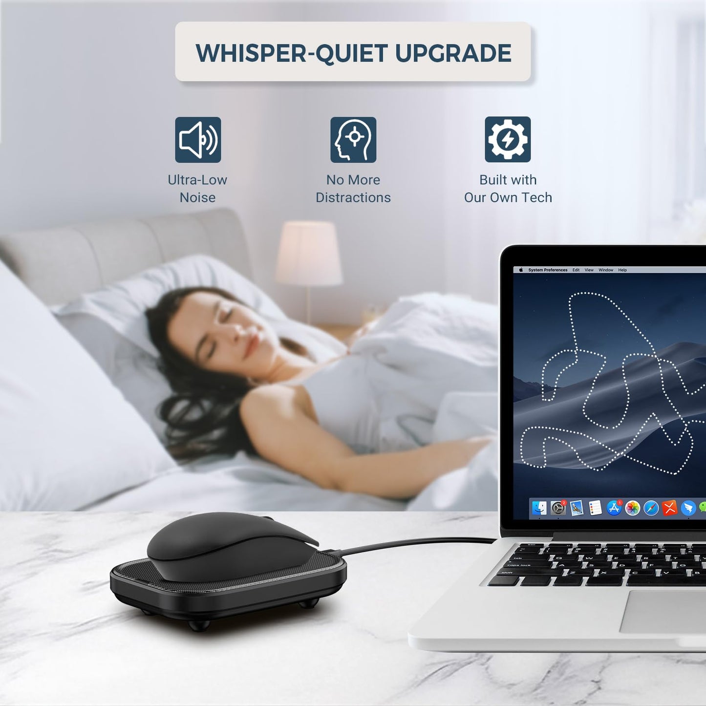 Yonktoo Mouse Jiggler Undetectable – Ultra Slim Mouse Mover with Realistic Movement, No Software Needed, Keeps Your PC Awake and Active, Keeps Computer Awake for Office or Remote Work - Black