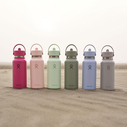 Hydro Flask 32 Oz Stainless Steel Wide Mouth Water Bottle with Leakproof Flex Straw Cap, Trillium 🍁 All In One Marketplace Canada